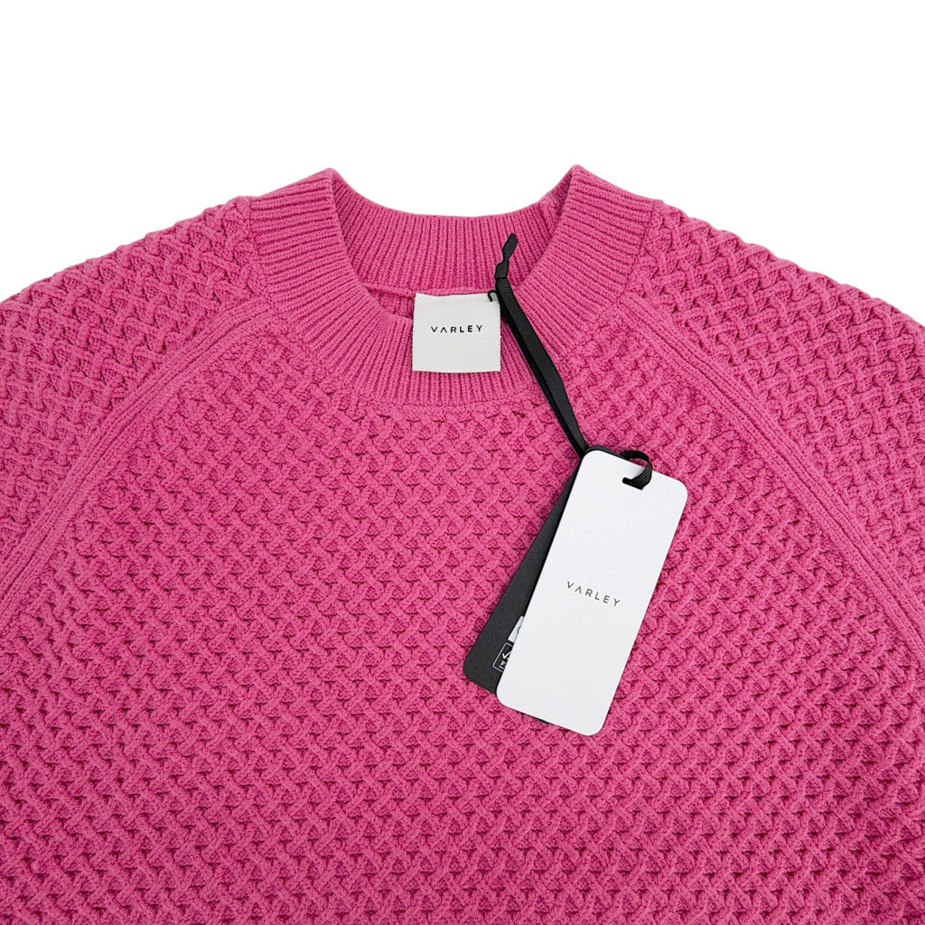 VARLEY Lucy Knit Top in Ibis Rose S