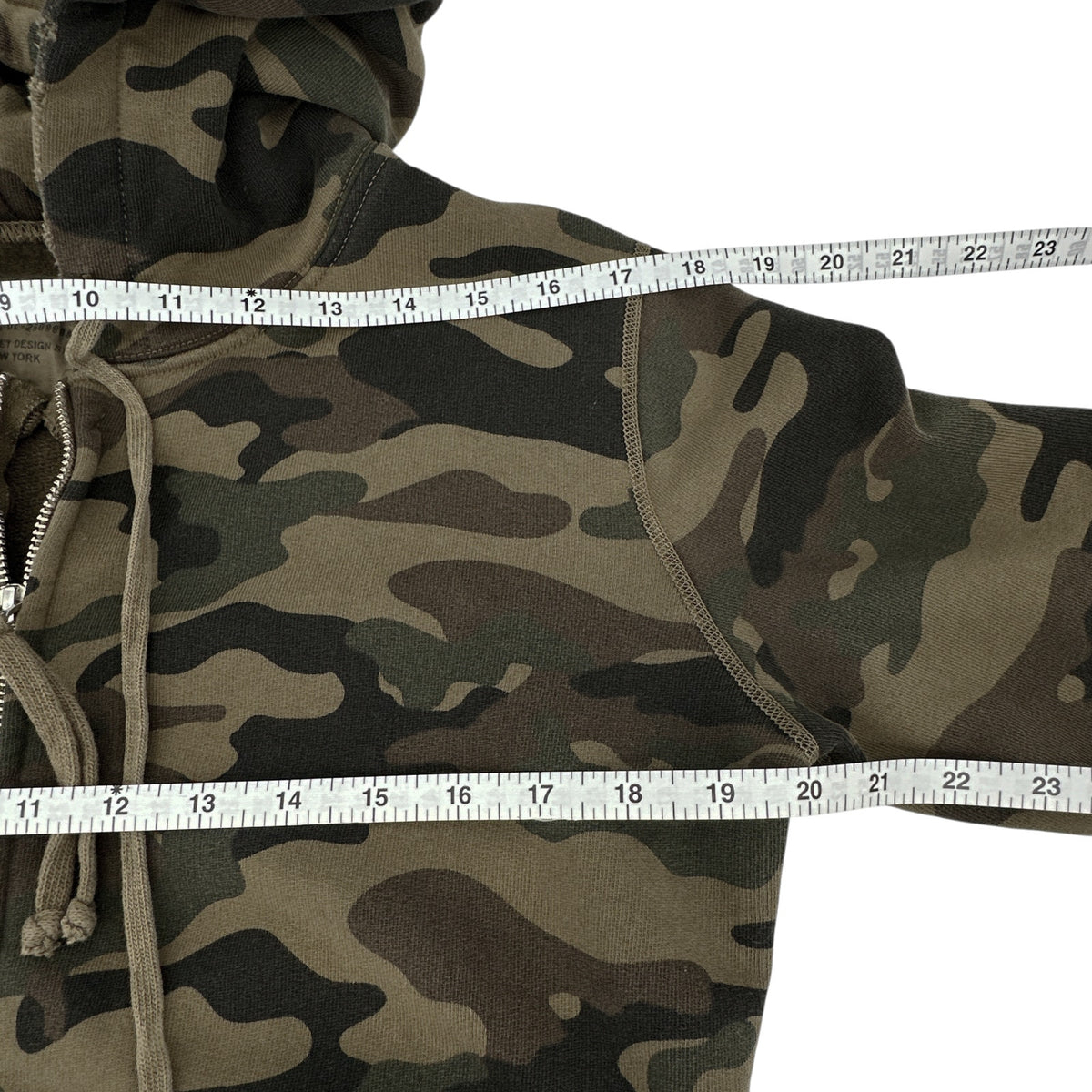 NILI LOTAN New York Callie Zip Up Hoodie In Camouflage Print XS