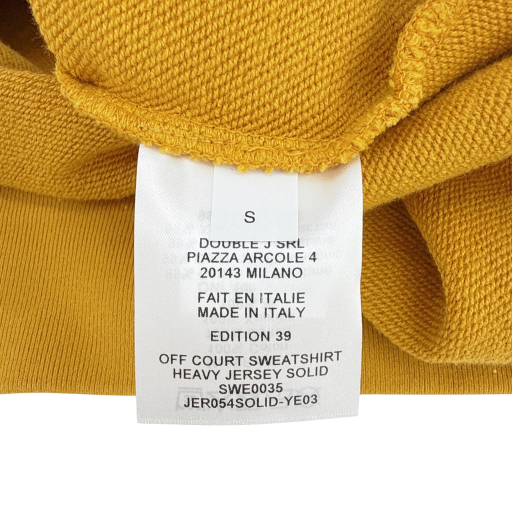 La DOUBLEJ Off Court Sweatshirt "Raise Your Vibration Nation" in Dark Mustard