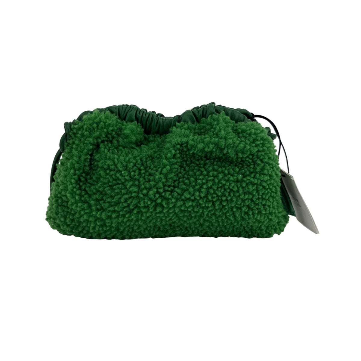 MANSUR GAVRIEL Mini Cloud Clutch Bag in Emerald Shearling