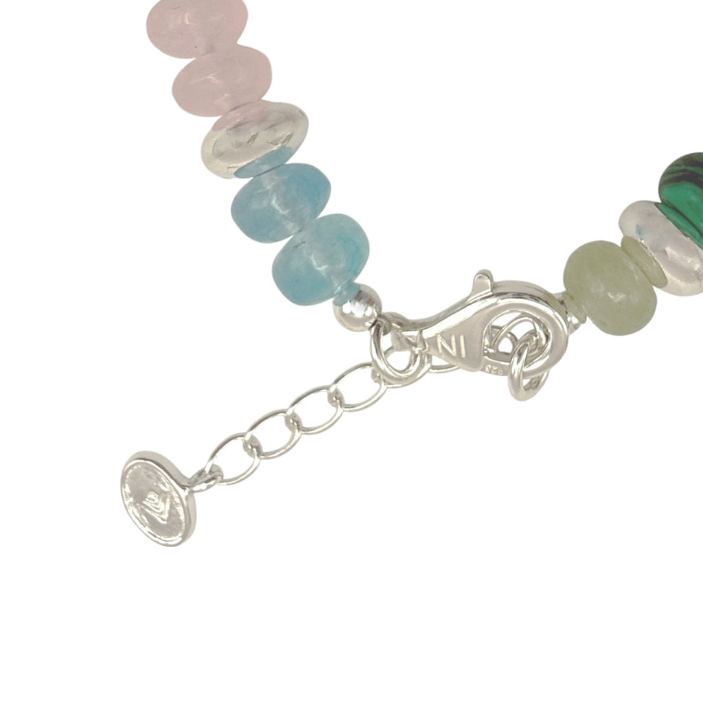SILPADA Colored In Silver Mixed Stones Beaded Bracelet
