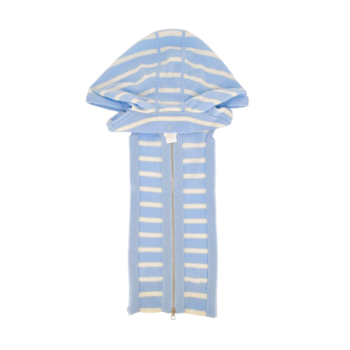 VERONICA BEARD Cashmere Hoodie Dickey in Bluebell & Ivory