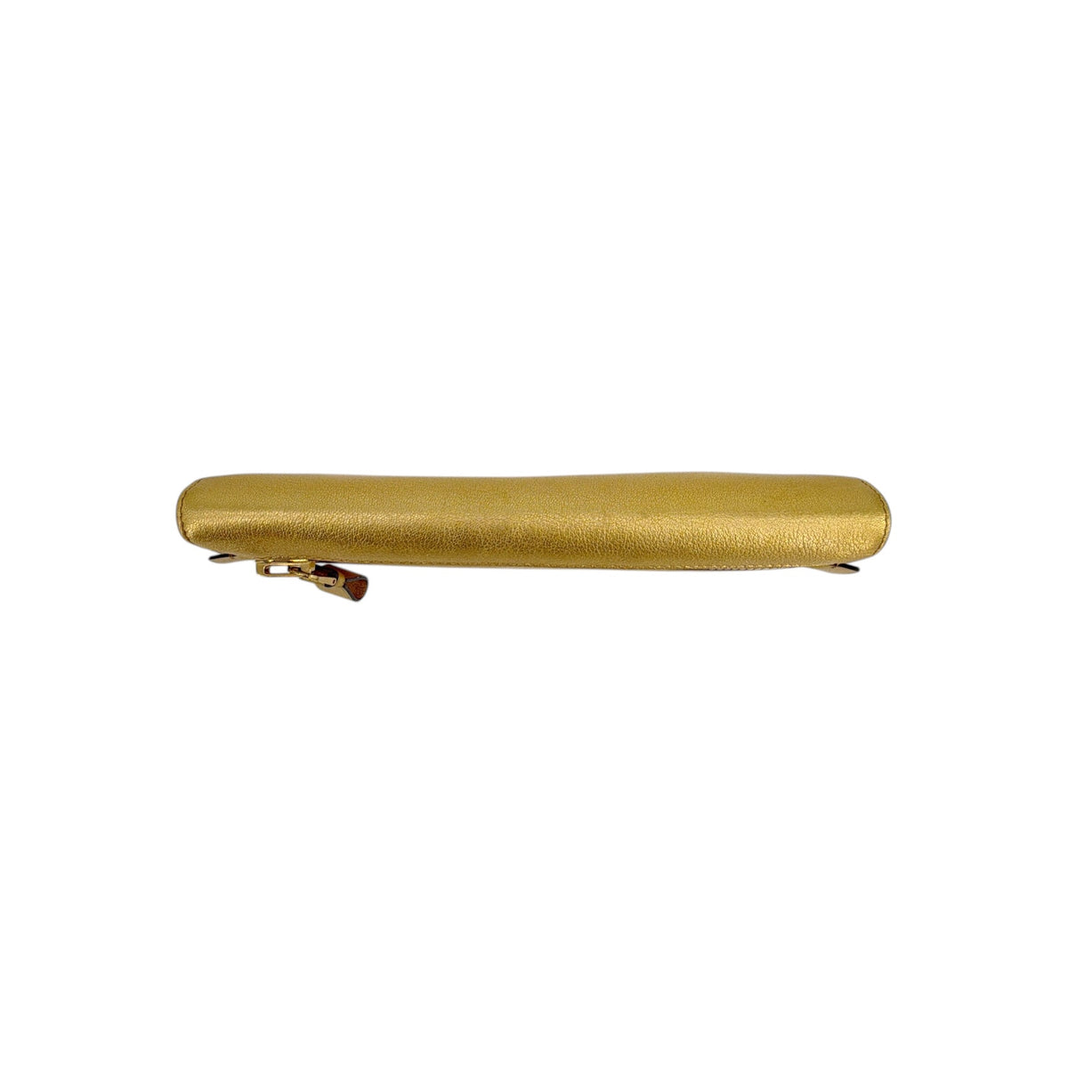TOM FORD Jennifer Metallic Zip Clutch Bag Golden