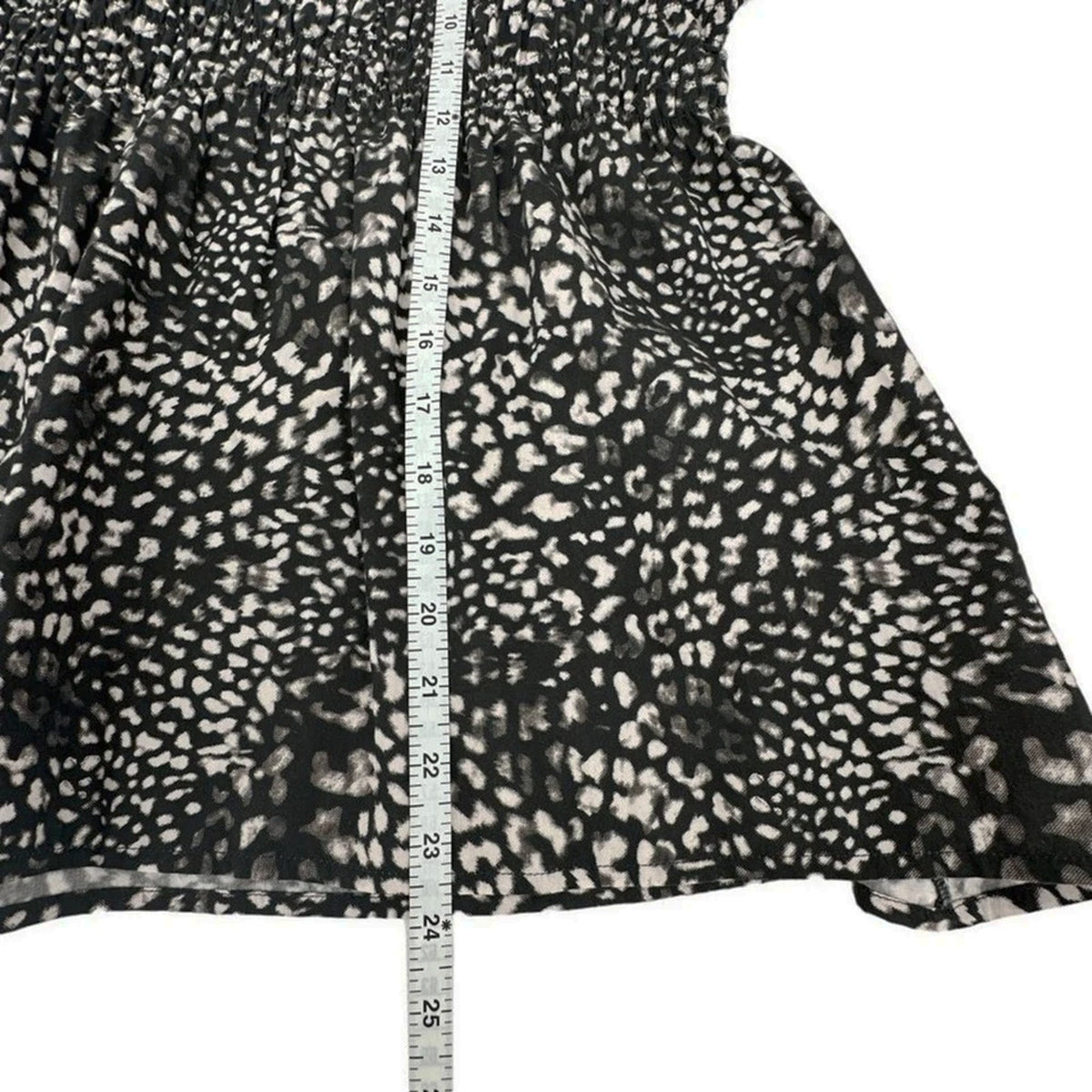 SEA New York Calla Cheetah Flutter Sleeve Top Size 4