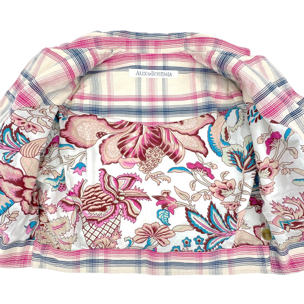 ALIX of BOHEMIA Domino Woven Plaid Jacket M