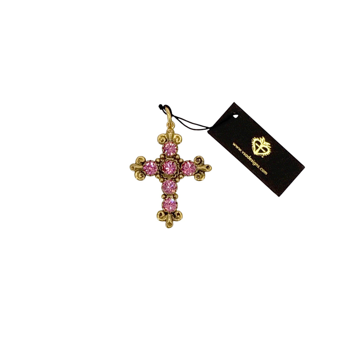VIRGINS SAINTS & ANGELS VSA Addie Charm Pink & Gold