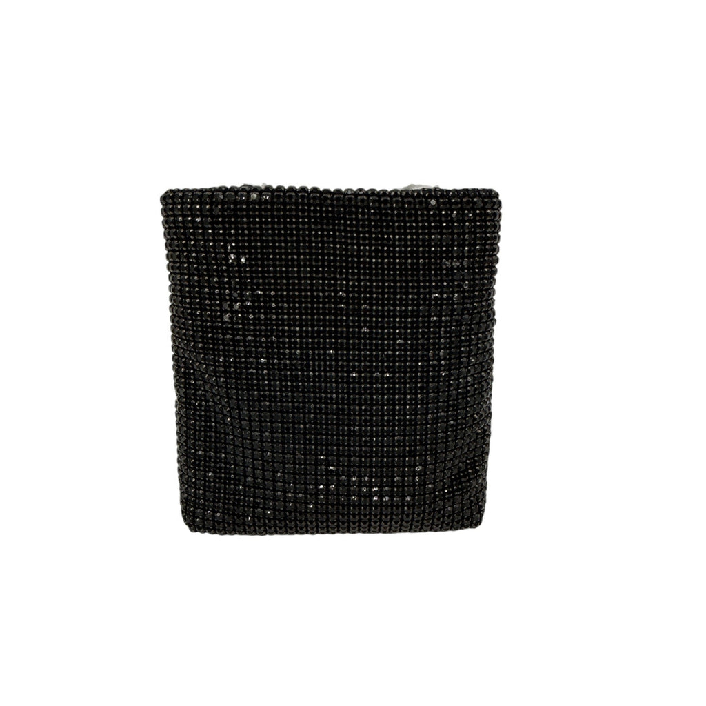 TORY BURCH Night Owl Crystal Embellished Mini Tote in Black