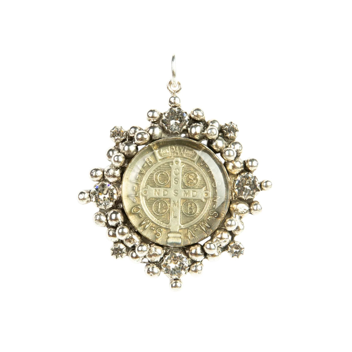 VIRGINS SAINTS & ANGELS VSA Cloister San Benito Charm in Silver