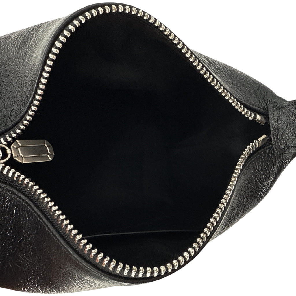 EERA Metallic Moon Bag in Laminated Black