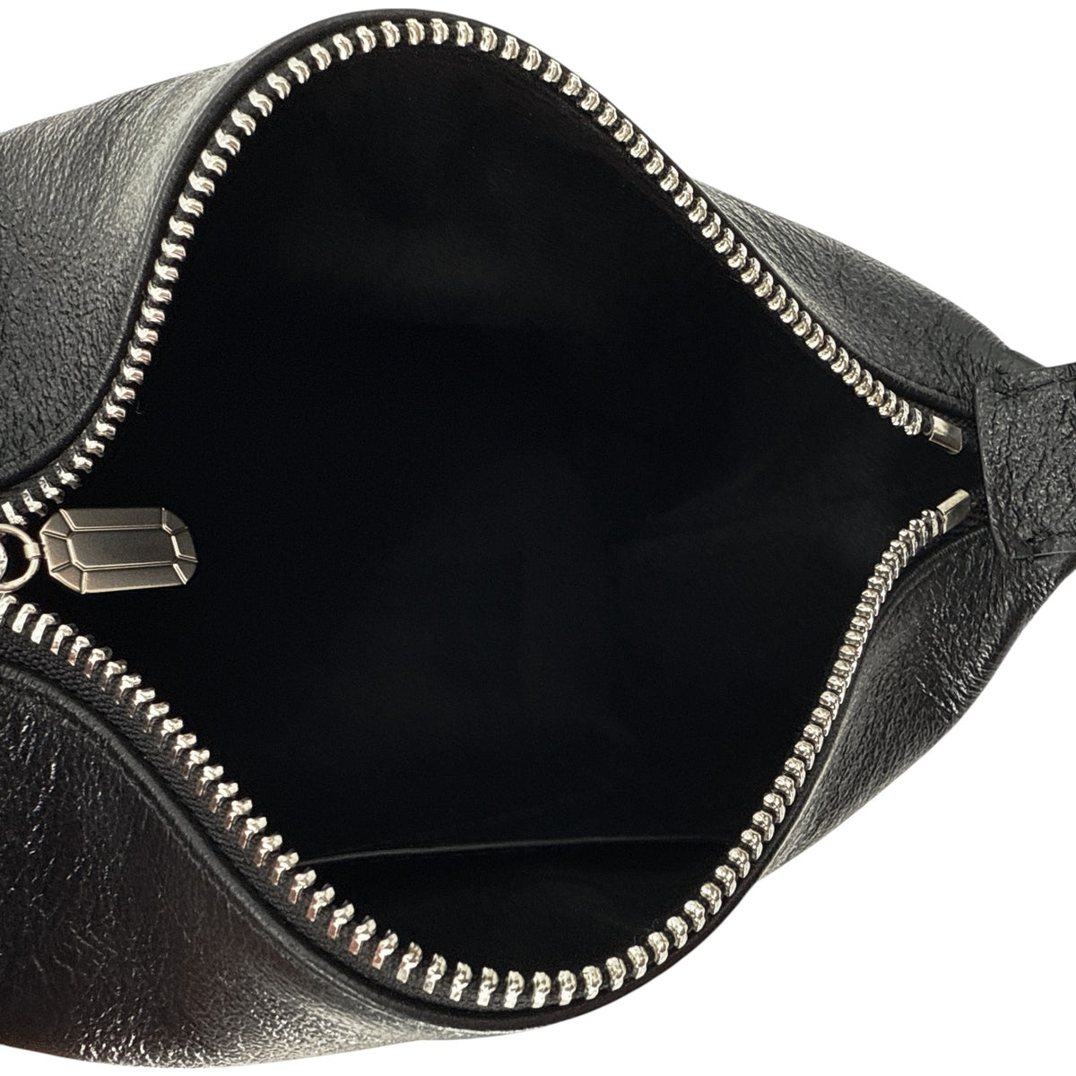 EERA Metallic Moon Bag in Laminated Black