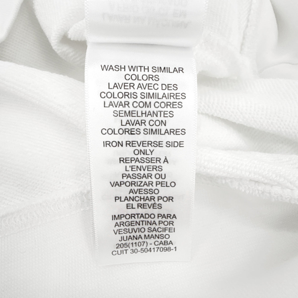 LACOSTE Classic Fit Crewneck Sweatshirt in White S