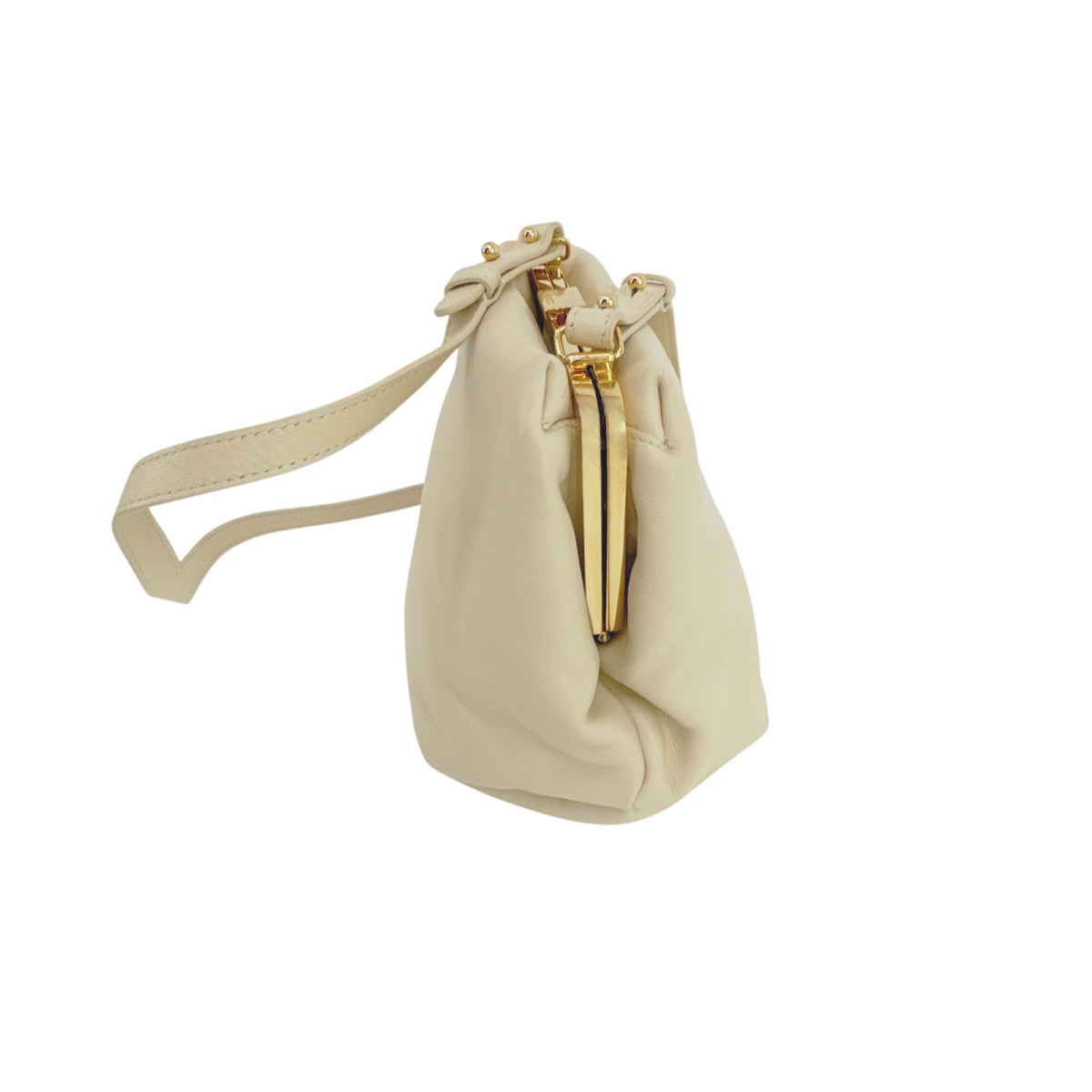 KHAITE The Puffy Agnes Crossbody Bag in Cream