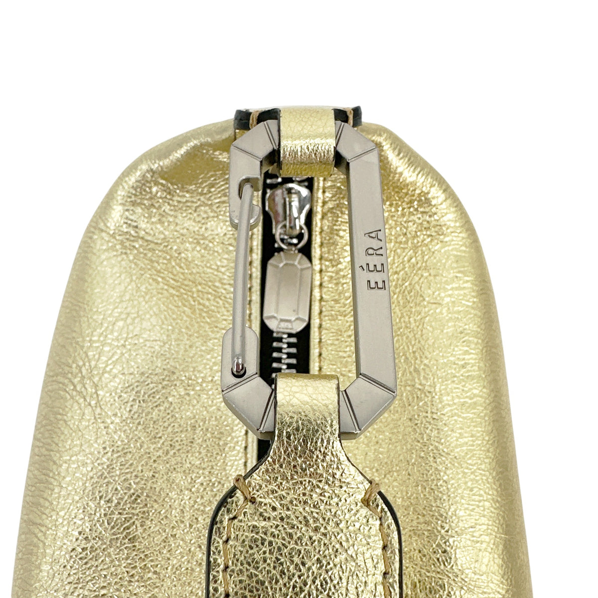 EERA Metallic Moon Bag in Laminated Gold