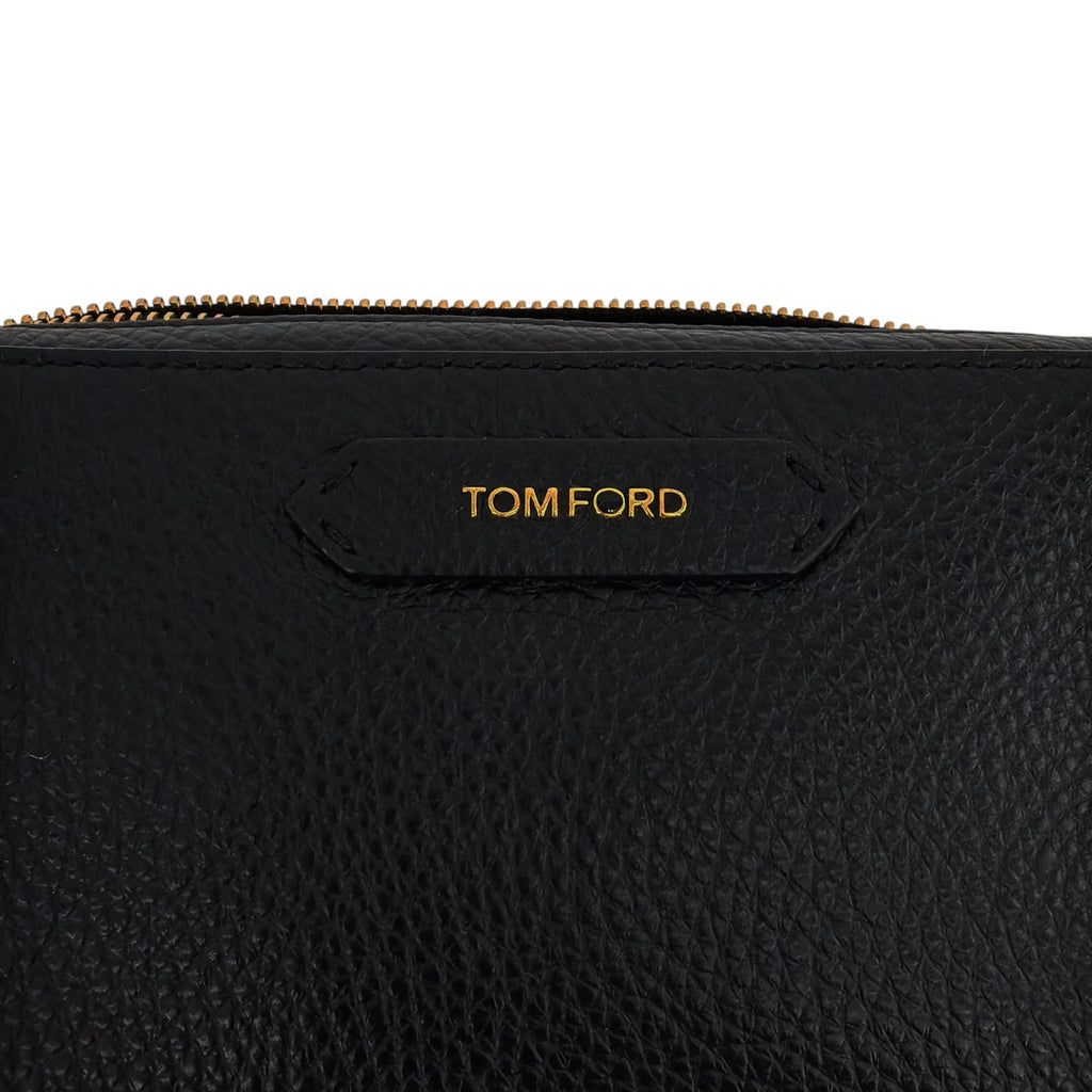 TOM FORD Medium Leather Cosmetics Case in Black