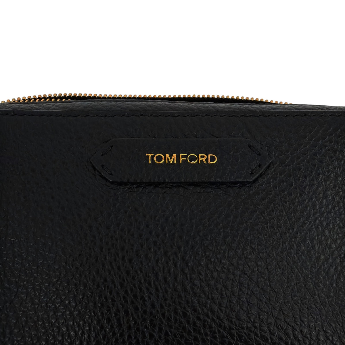 TOM FORD Medium Leather Cosmetics Case in Black