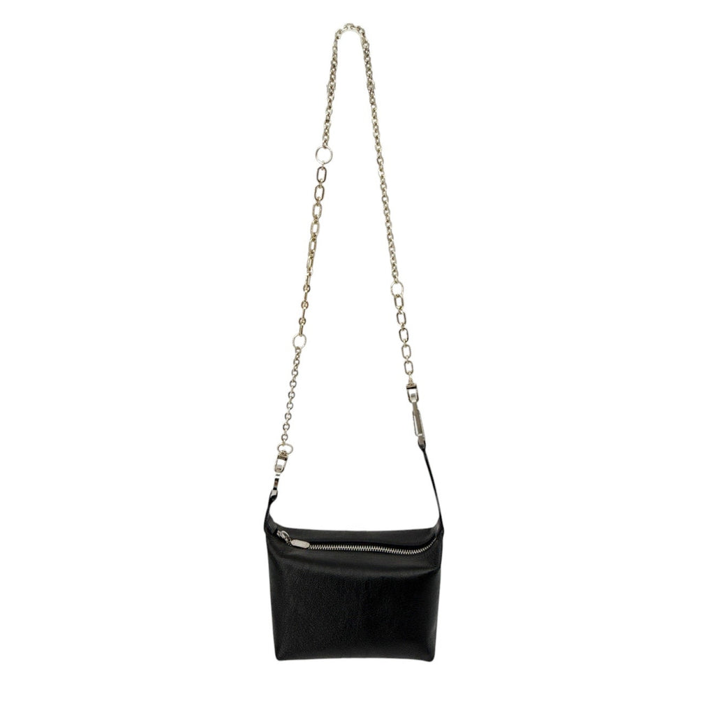 EERA Metallic Moon Bag in Laminated Black