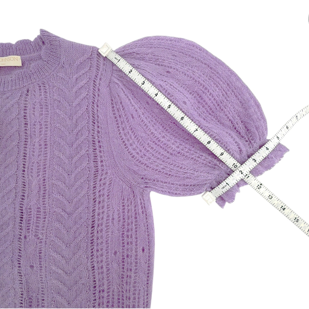 ULLA JOHNSON Mavis Alpaca Top in Lavender S
