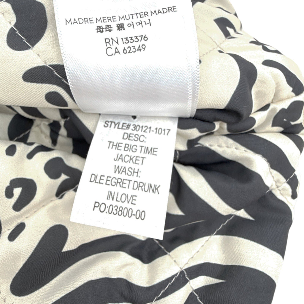 MOTHER The Big Time Jacket in Egret Drunk in Love M