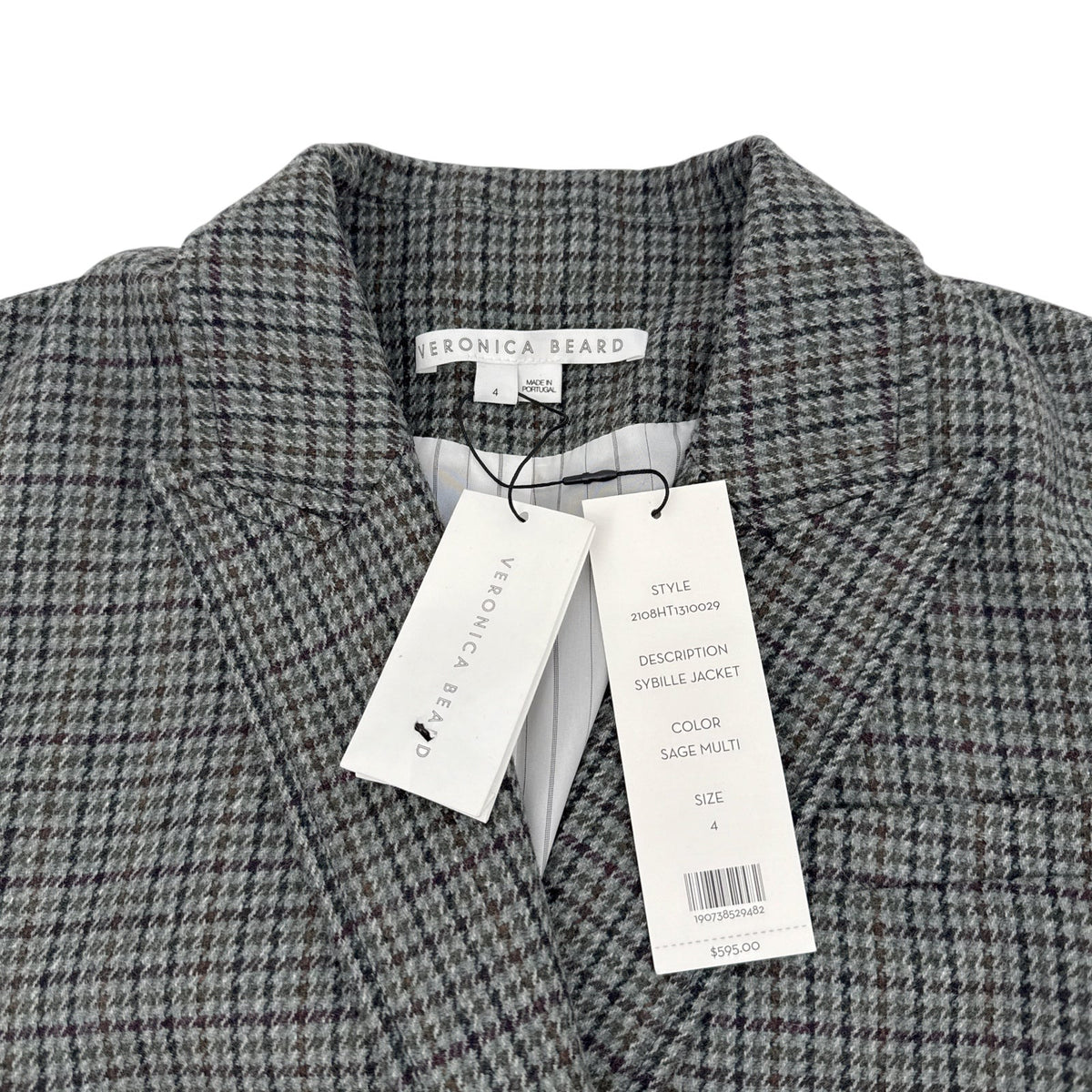 VERONICA BEARD Sybille Jacket in Sage Multi 4|S
