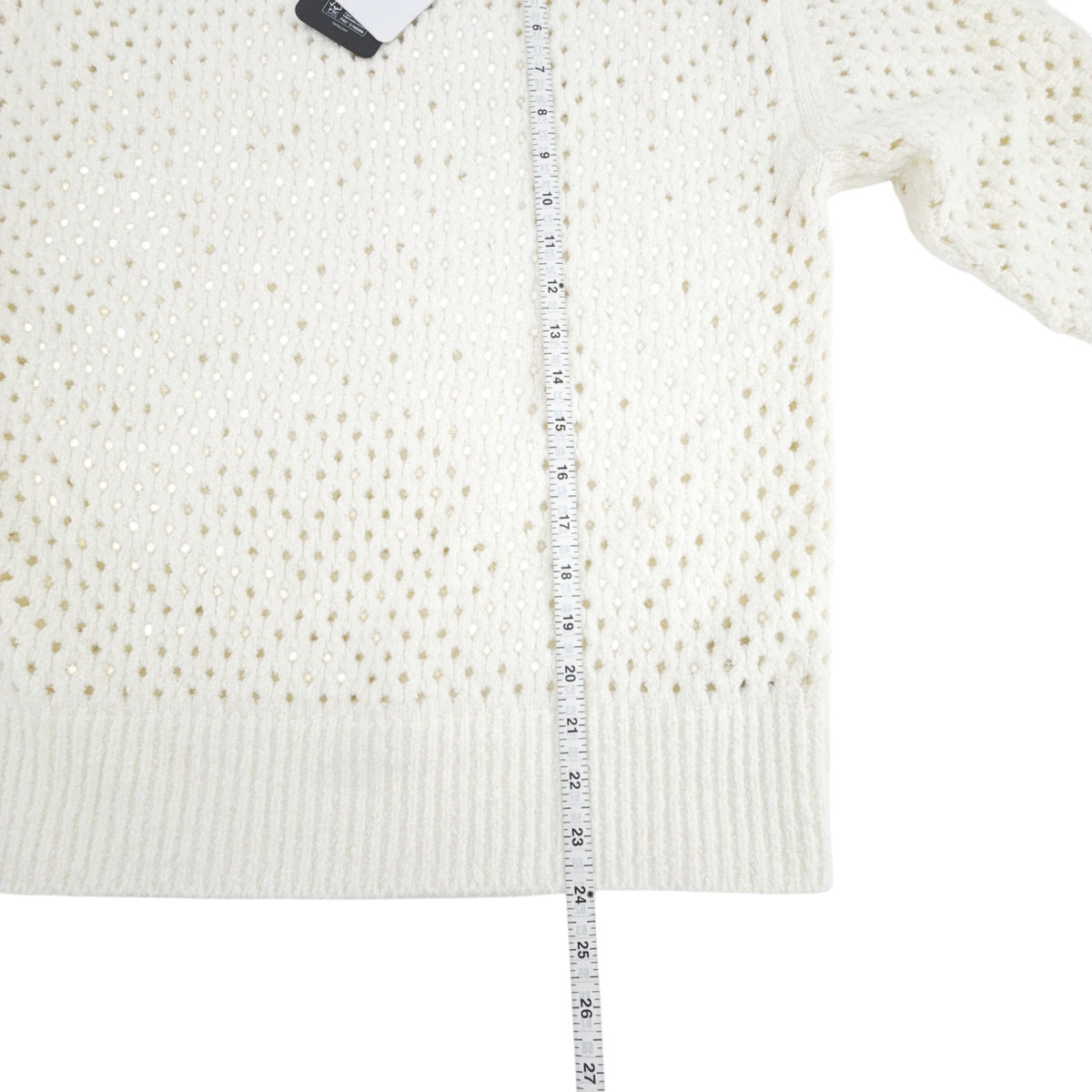 VARLEY Grady Bouclé Knit Sweater in Coconut Milk XS