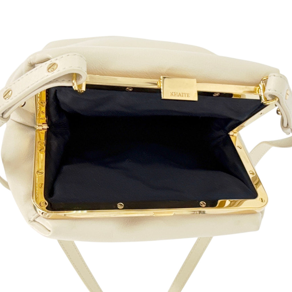 KHAITE The Puffy Agnes Crossbody Bag in Cream
