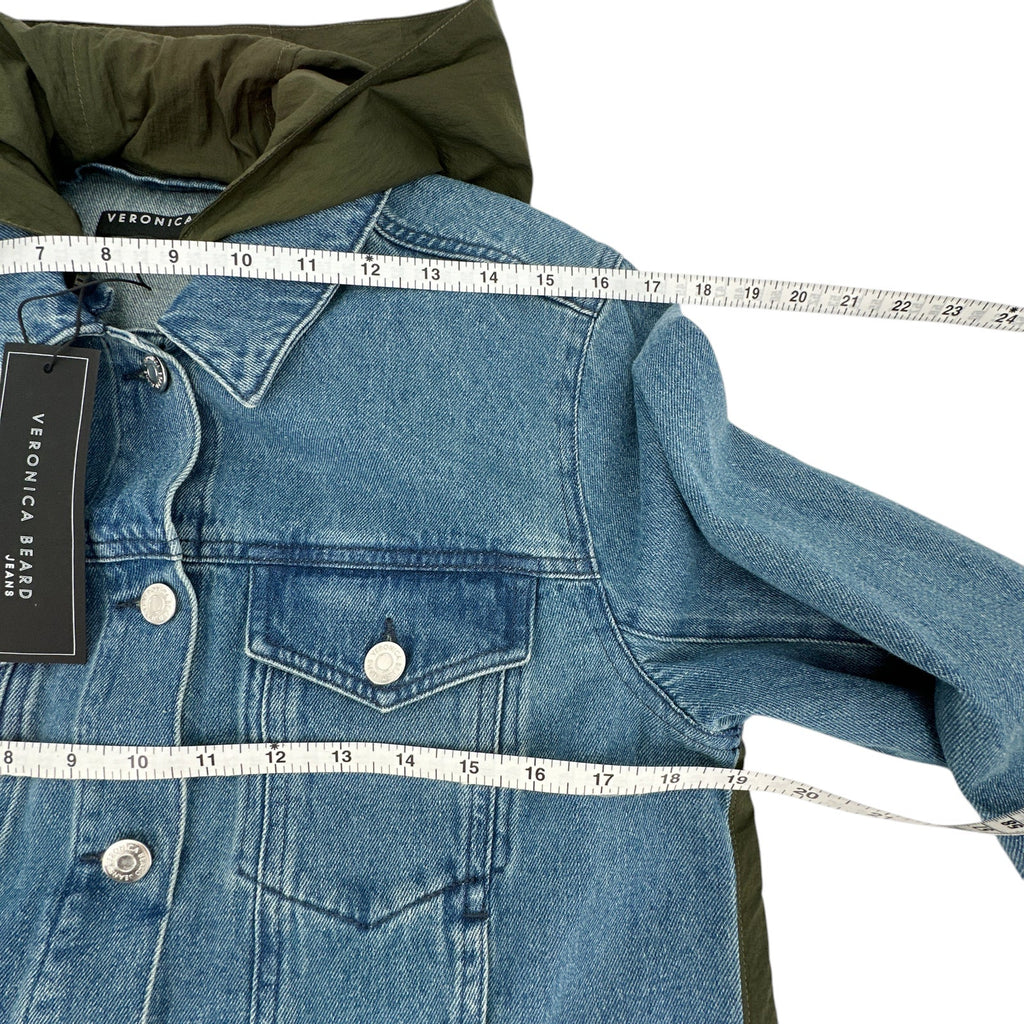 VERONICA BEARD Shani Waterfall Denim Twill Combo Jacket M