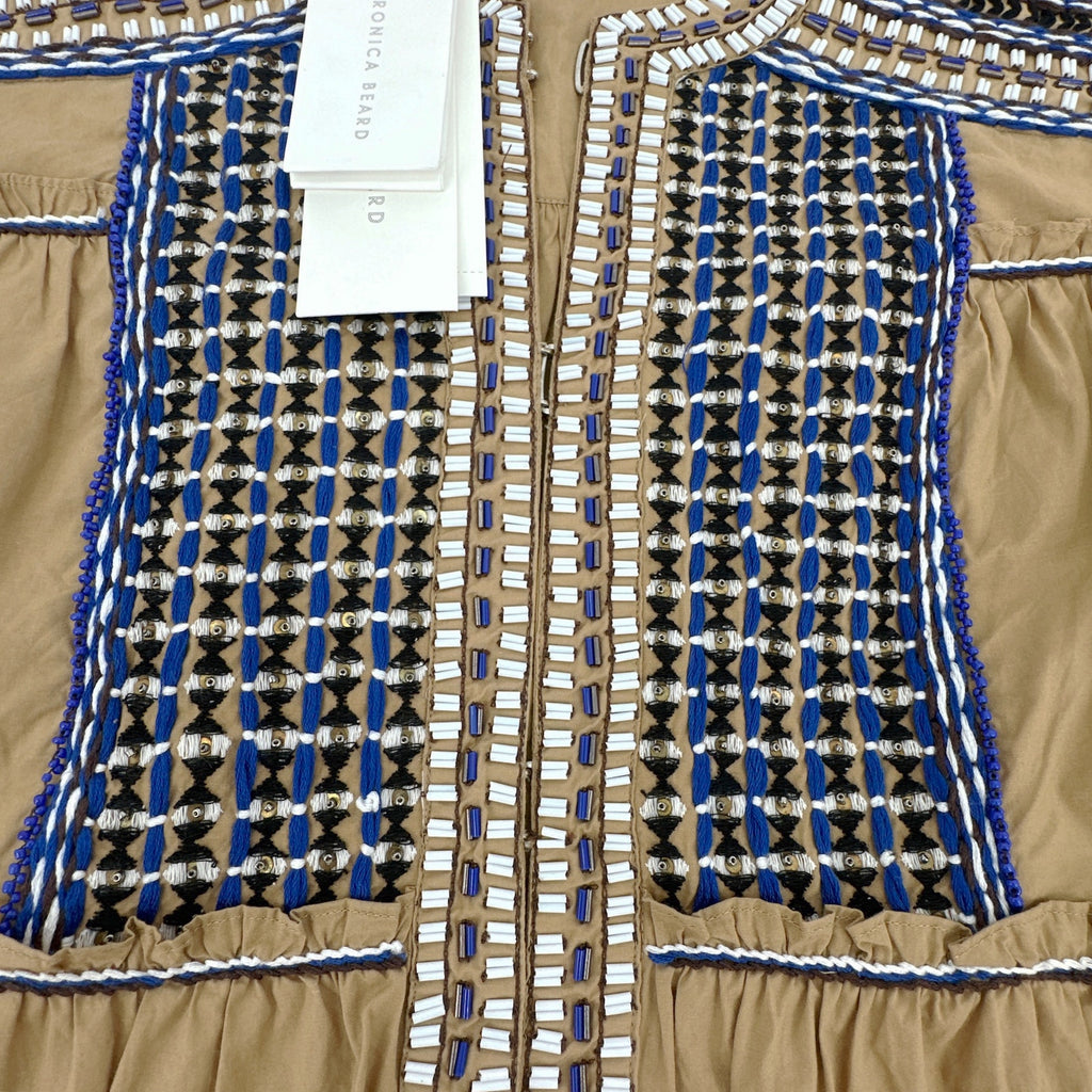 VERONICA BEARD Mckenzie Embellished Jacket in Camel S