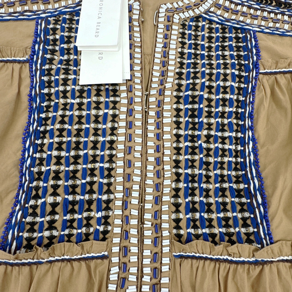VERONICA BEARD Mckenzie Embellished Jacket in Camel S