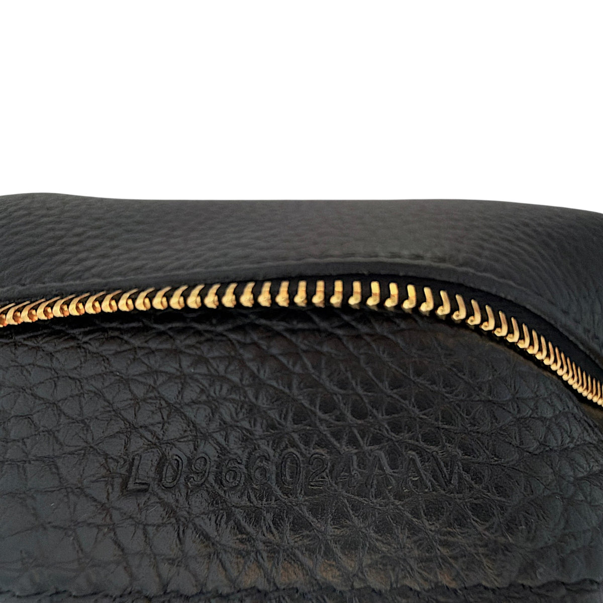 TOM FORD Jennifer Medium Double Strap Bag in Black Grained Leather