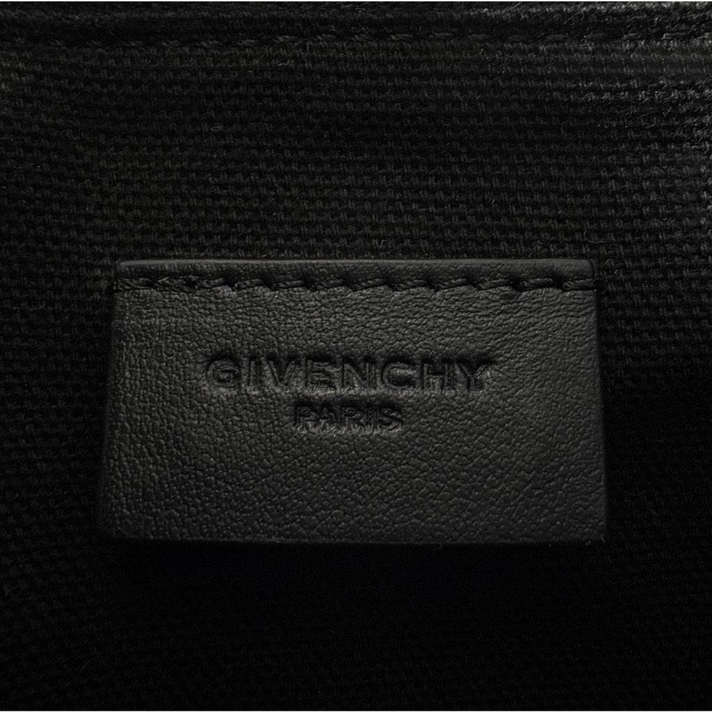 GIVENCHY Pandora Cube Pouch Charm Leather Bag in Black