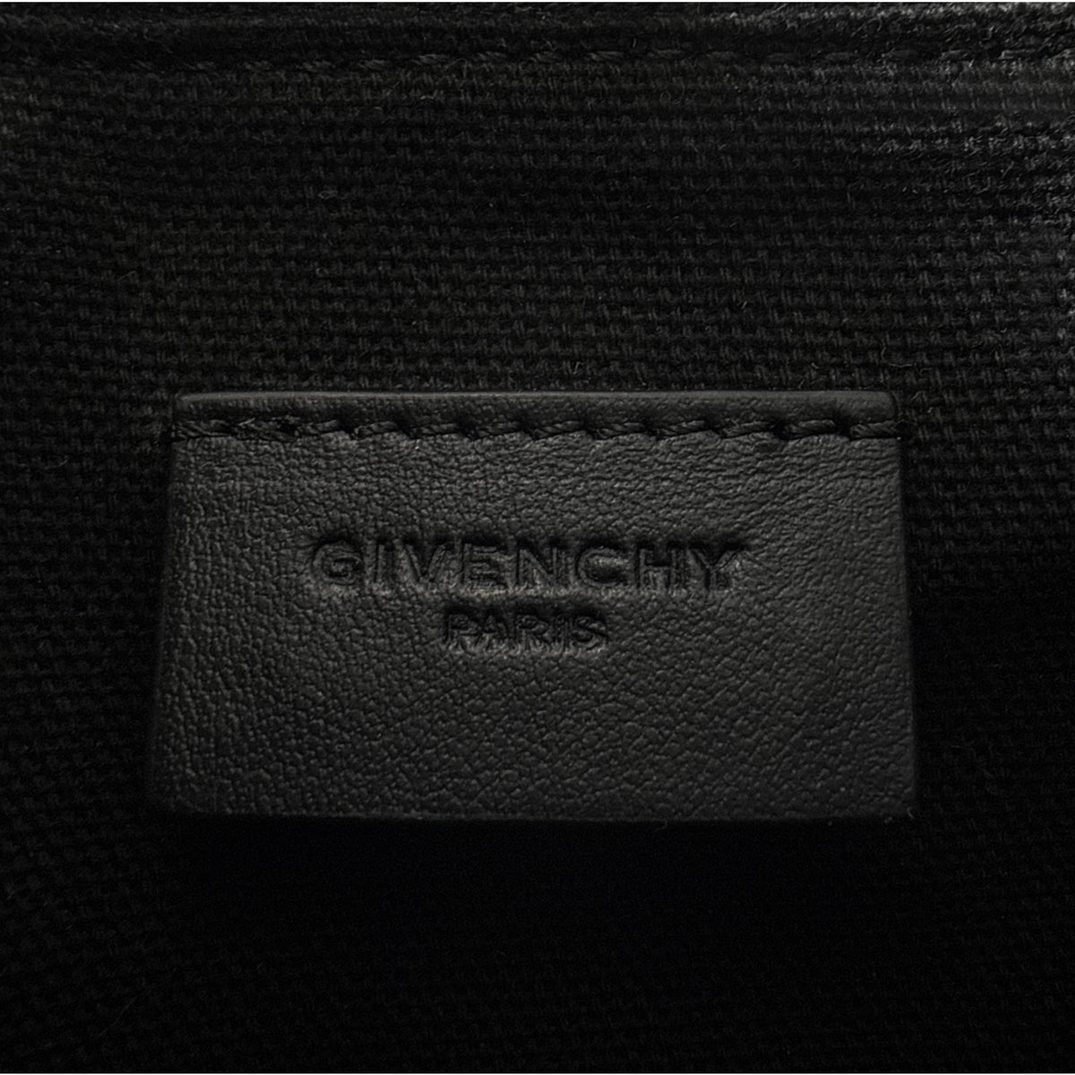GIVENCHY Pandora Cube Pouch Charm Leather Bag in Black
