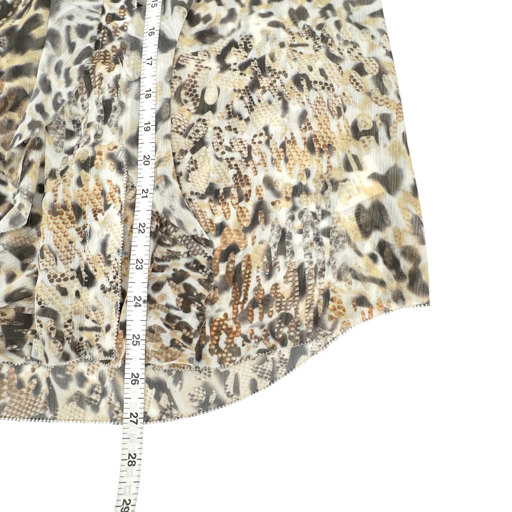 L'AGENCE Nadine Printed Ruffle Blouse In Sundari Lynx S