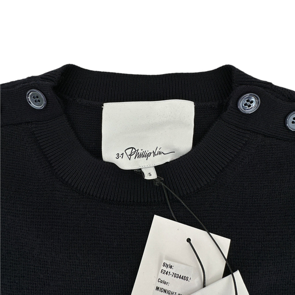 3.1 PHILLIP LIM Sailor Stripe Lace Cuff Sweater S