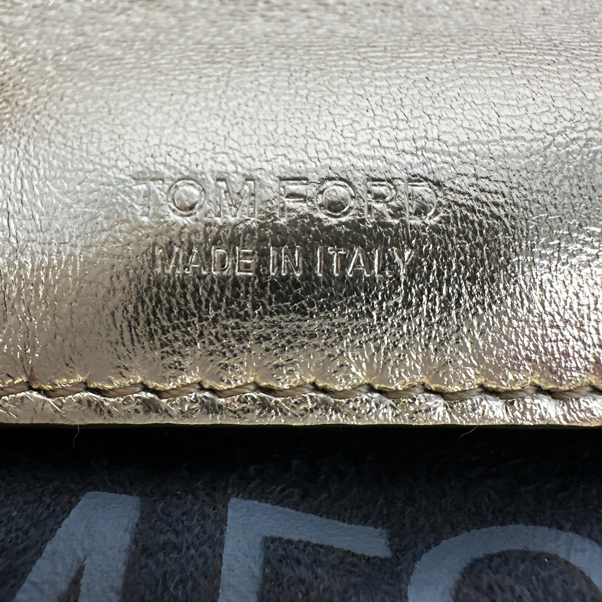 TOM FORD Natalia Mini Metallic Quilted Leather Bag In Pale Gold