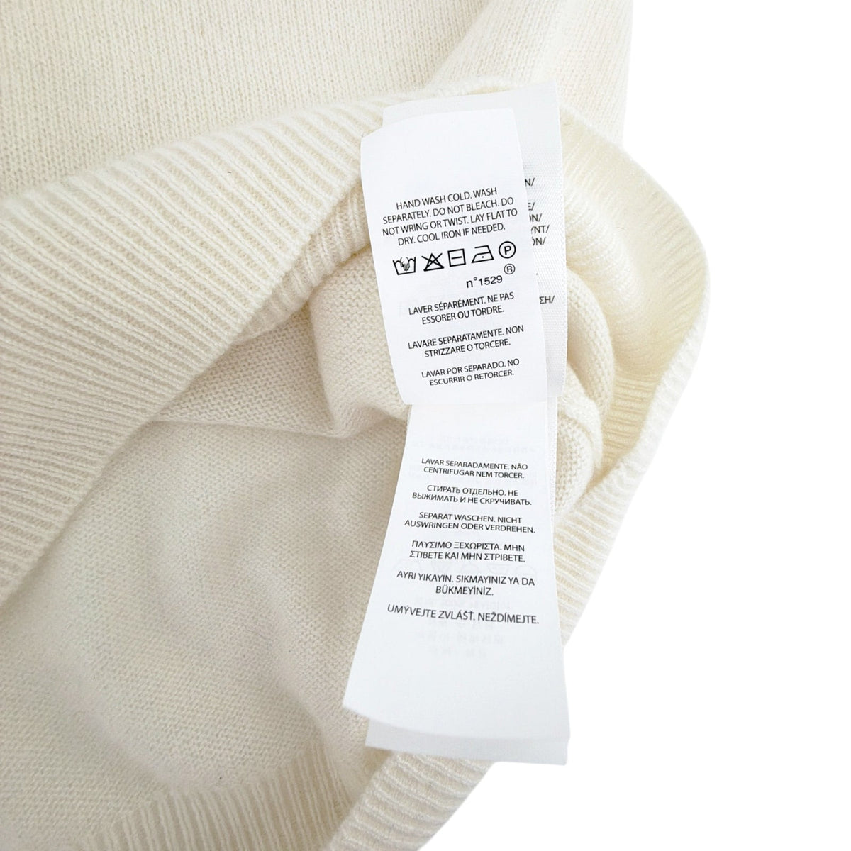 POLO RALPH LAUREN Cashmere Polo Shirt in Chic Cream in M