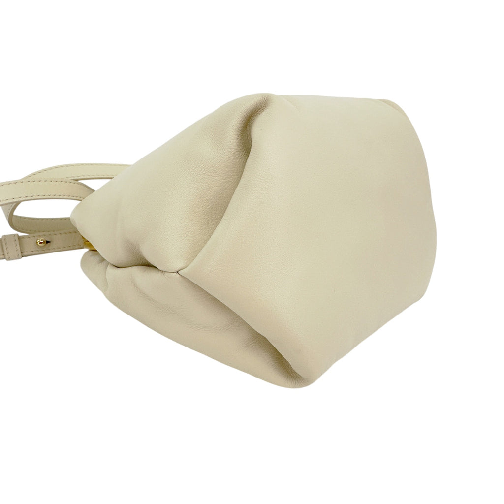KHAITE The Puffy Agnes Crossbody Bag in Cream