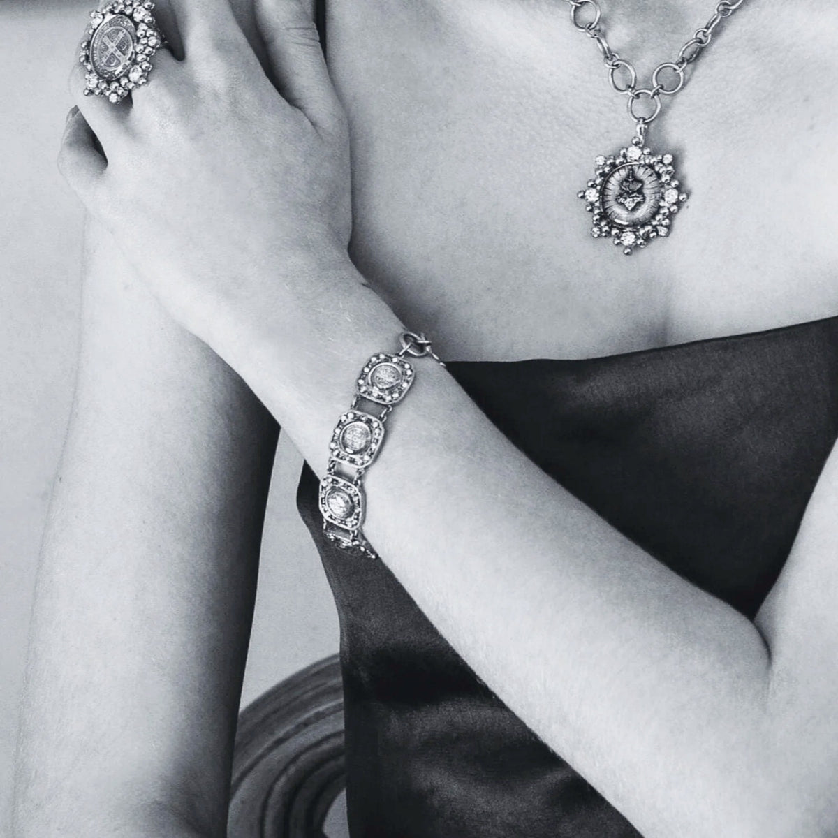 VSA San Benito Square Bracelet in Silver