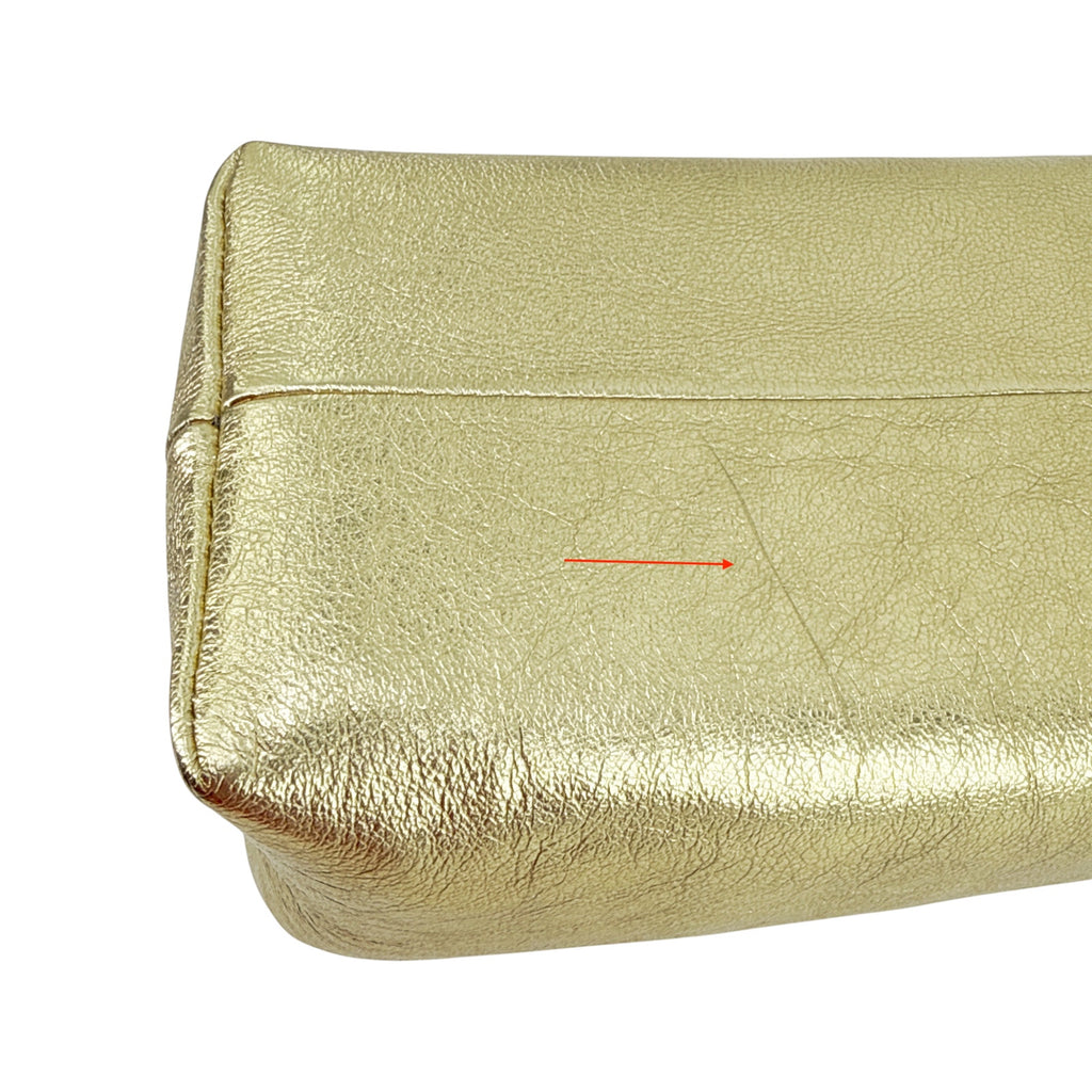 EERA Metallic Moon Bag in Laminated Gold