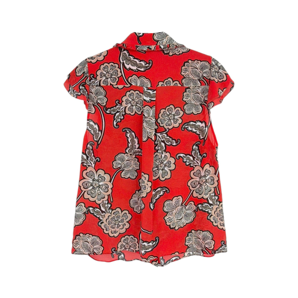 ALICE+OLIVIA Martel Silk Blouse in Landmark S