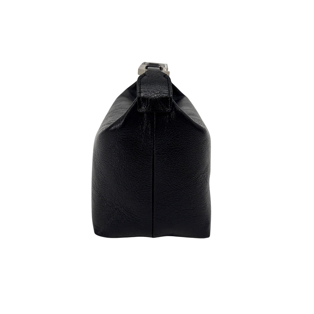 EERA Metallic Moon Bag in Laminated Black