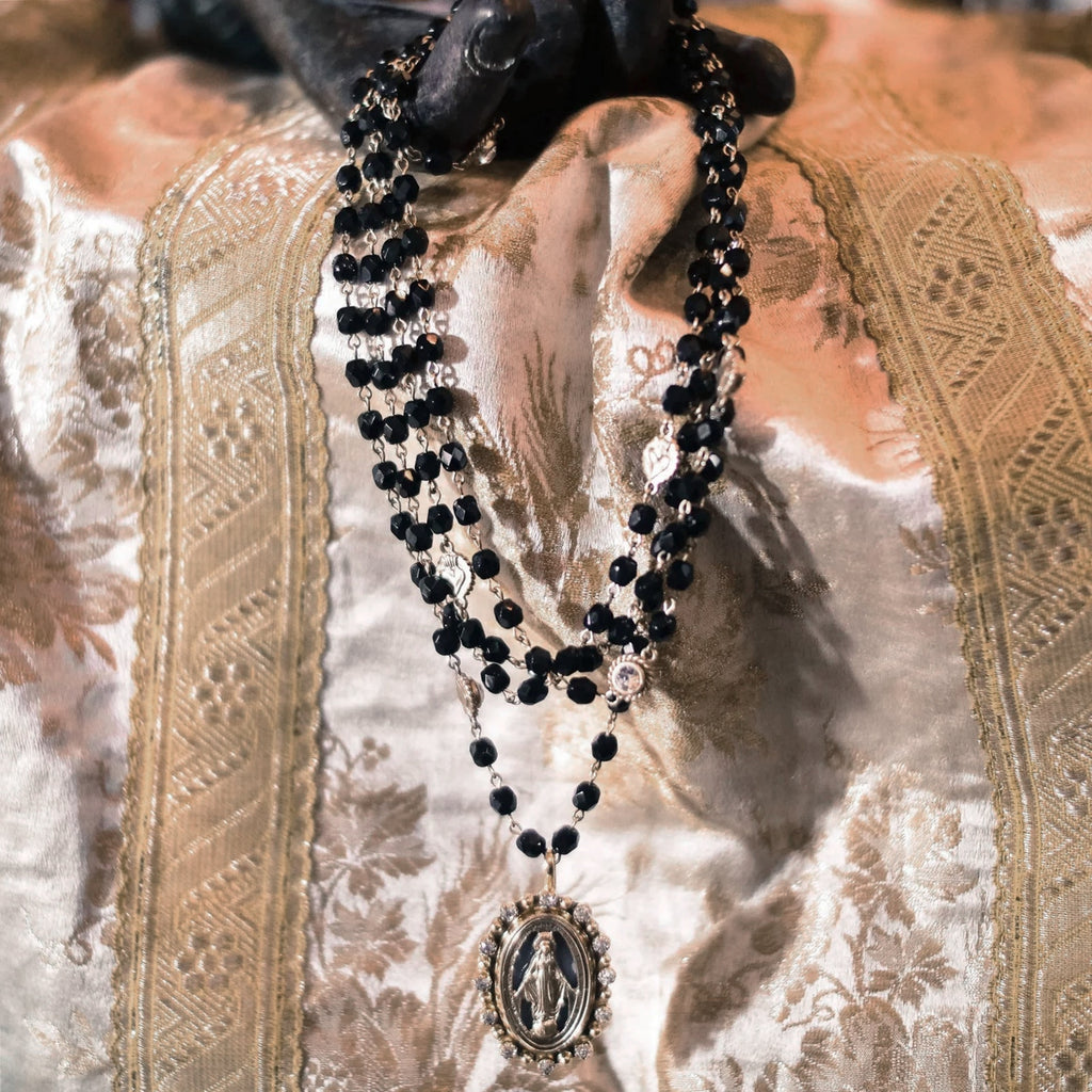 VIRGINS SAINTS & ANGELS VSA Milagrosa Medallion in Silver