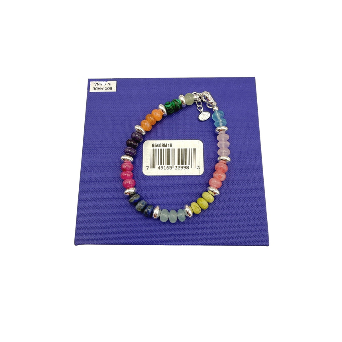 SILPADA Colored In Silver Mixed Stones Beaded Bracelet
