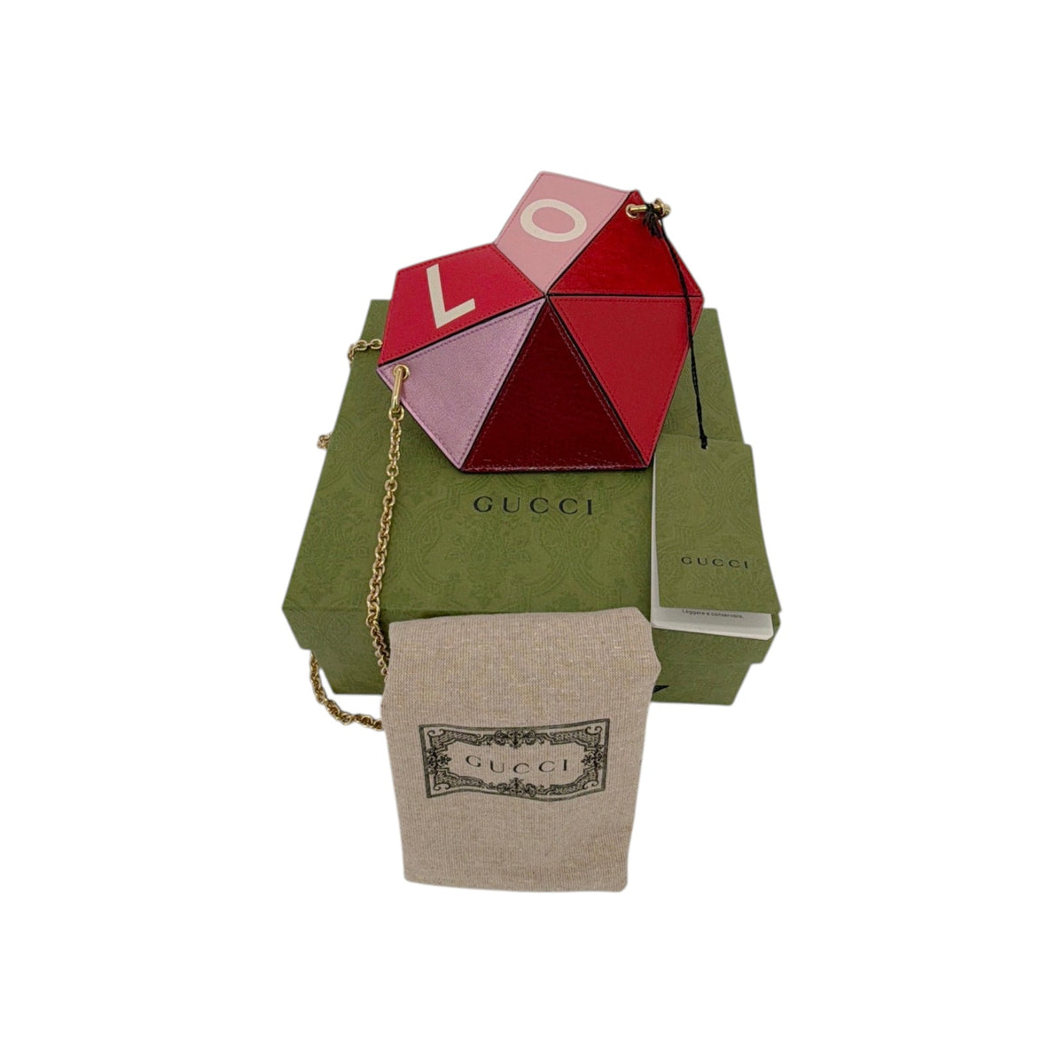 GUCCI Valentine's Day Small Heart Bag
