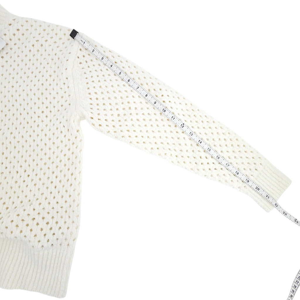 VARLEY Grady Bouclé Knit Sweater in Coconut Milk XS