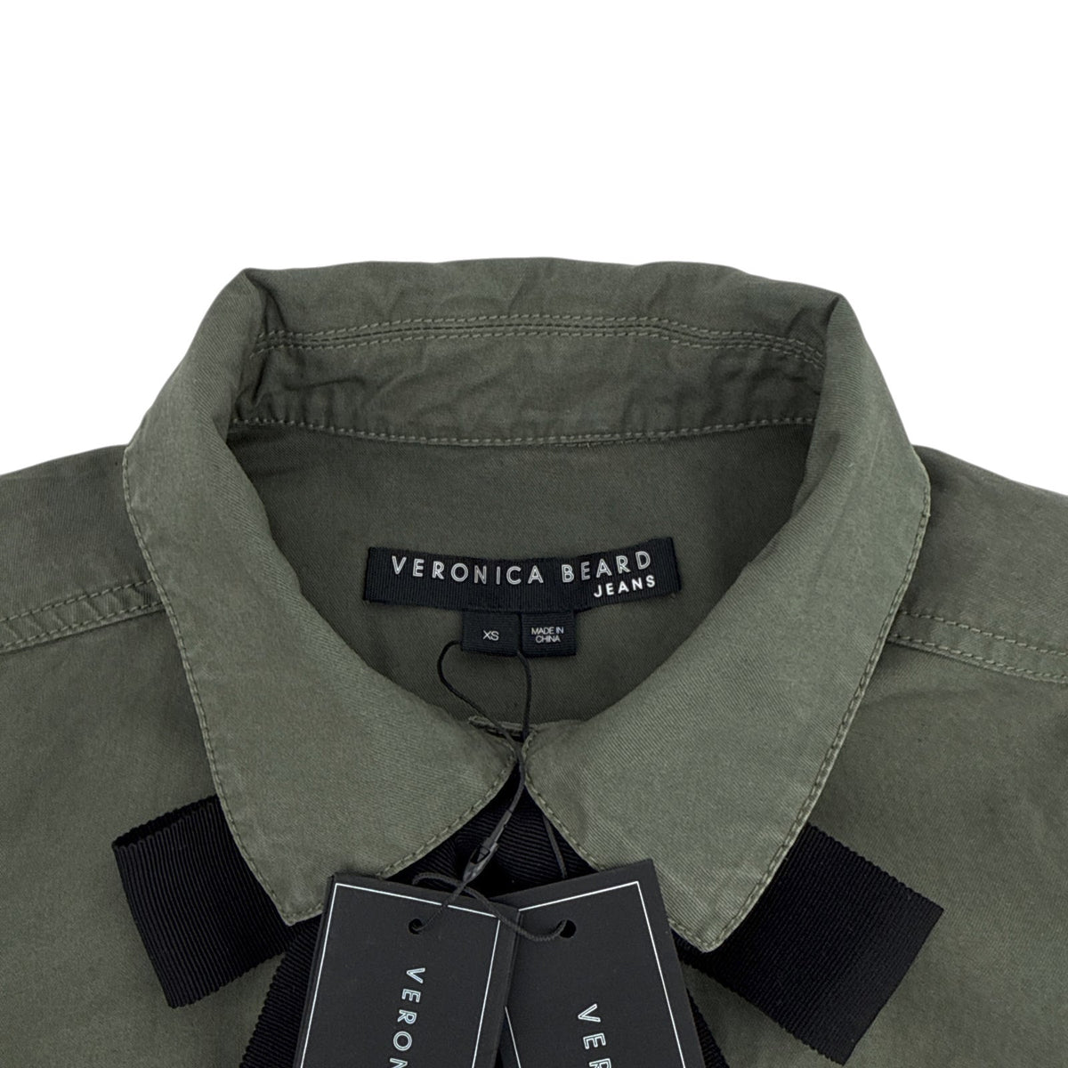 VERONICA BEARD Weslyn Jacket Army Green XS