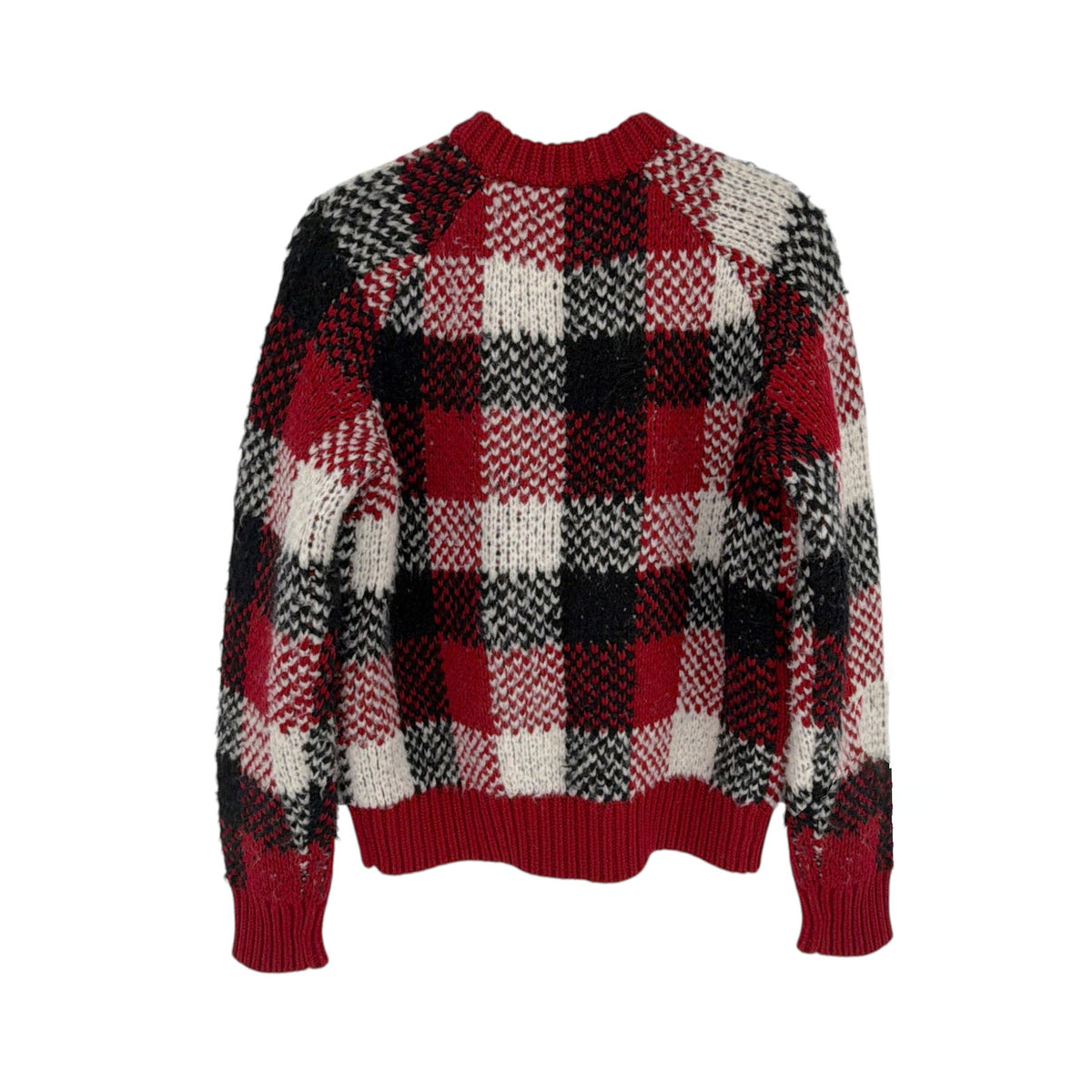 GUEST in RESIDENCE Buffalo Plaid Cardigan in Ruby Combo S