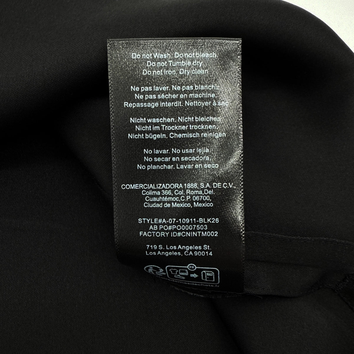 ANINE BING Geneva Top in Black in XS
