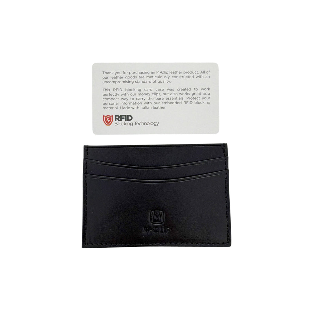 M-CLIP Leather RFID Case Horizontal in Black