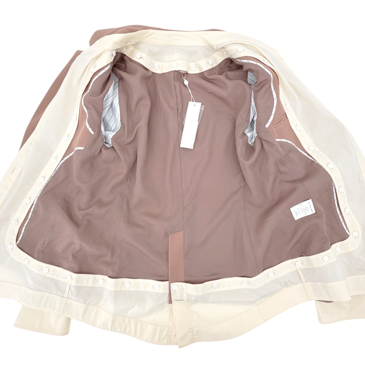 JONATHAN SIMKHAI Jubilee Transitional Blazer in Teak & Parchment 6|M