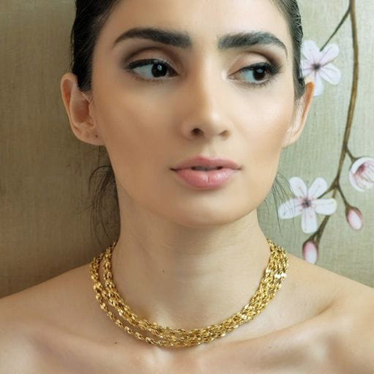 VSA Love Chain Necklace in Gold